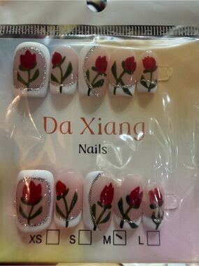Red Tulip Press-On Nails